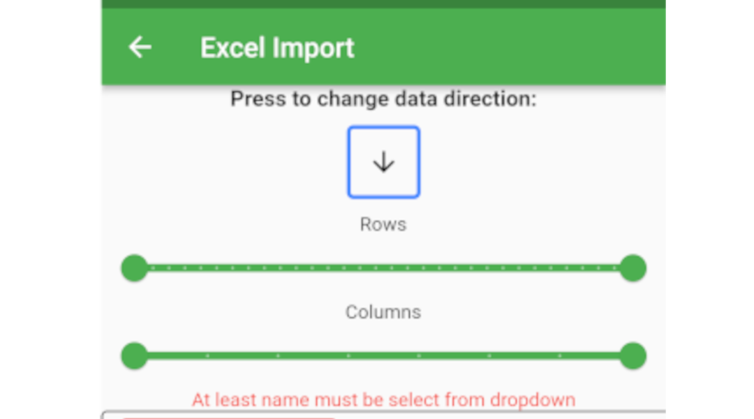 How to upload excel inventory